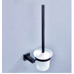Black Toilet Brush Holder - Square Wall Hung Series 8505